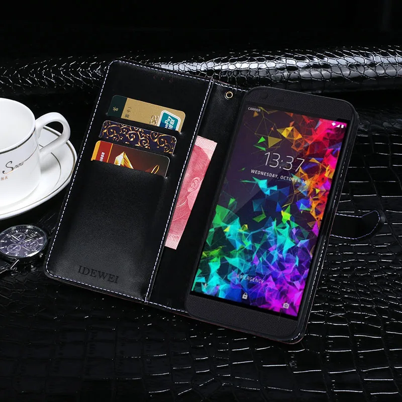 Кожаный защитный чехол-книжка iTien для телефона Razer 2 из ТПУ и силикона | Мобильные