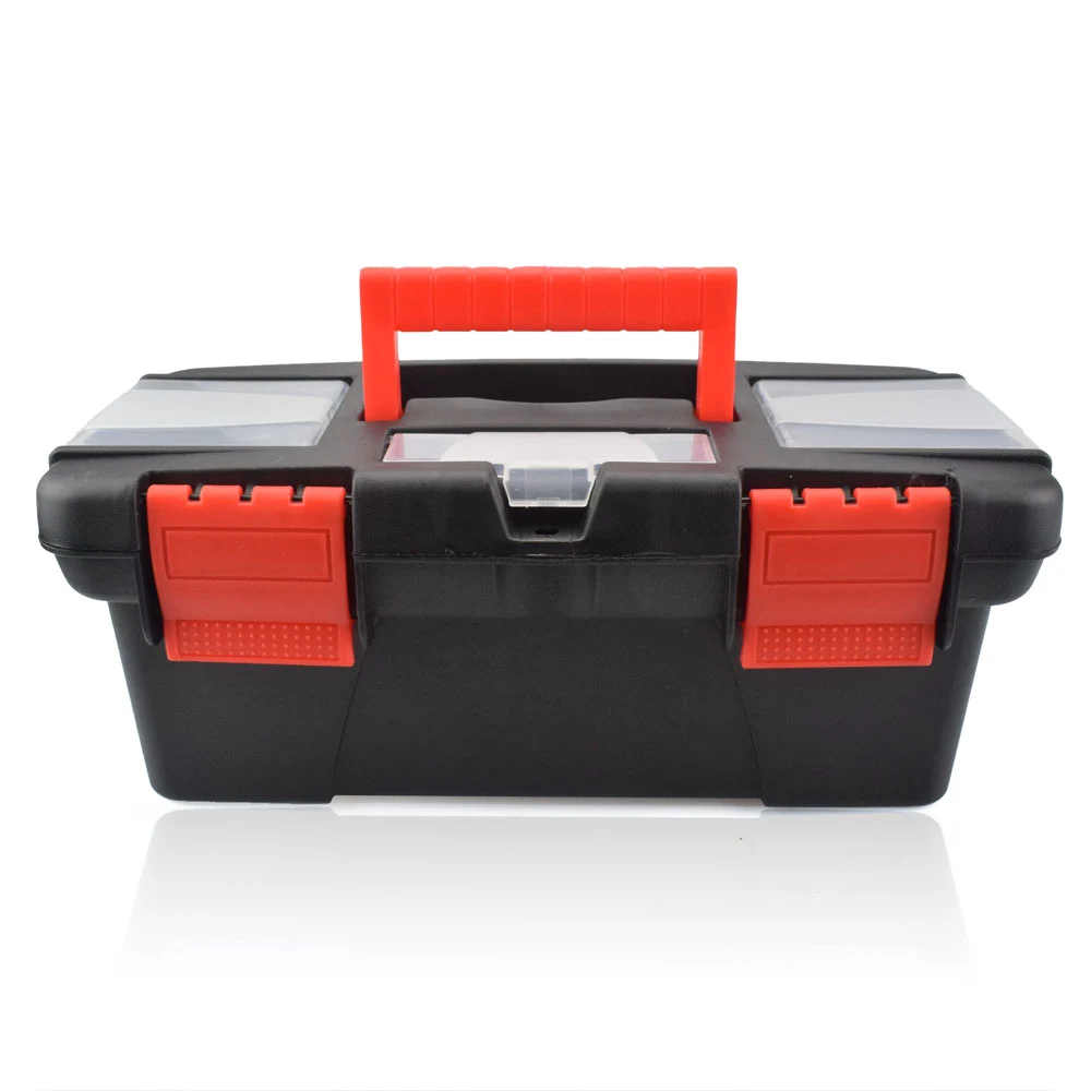 Red Toolbox NEWACALOX 1" мини-ящик для инструментов с ручкой отсек для хранения органайзеры набор инструментов аппаратный инструмент паяльник аксессуары набор инструментов - Цвет: Red Toolbox