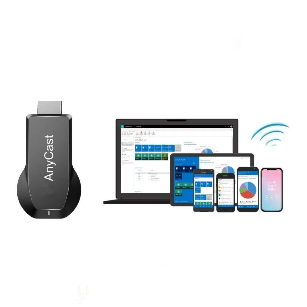 Беспроводной ТВ приемник AnyCast M100 2 4 ГГц двухъядерный 4K|SmartTV-стики и тюнеры| |