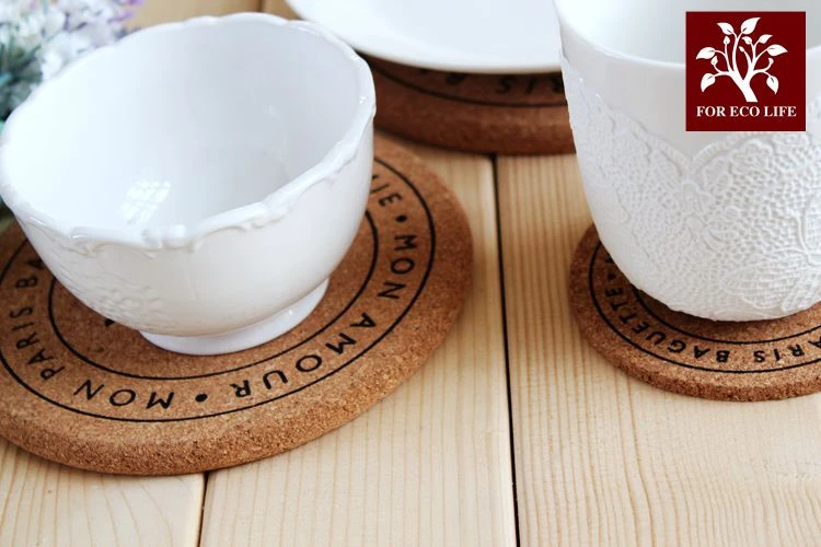 Высокое качество Япония Zakka Стиль Мягкий Деревянный Круглый подстаканник Coaster