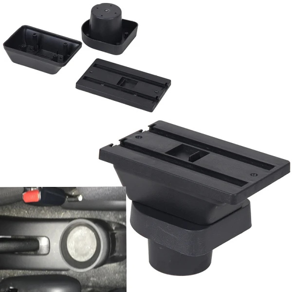 Armrest base Для Mitsubishi Mirage Space Star подлокотник коробка центральный магазин содержание коробка для хранения с держатель стакана, пепельница USB интерфейс - Название цвета: Armrest base