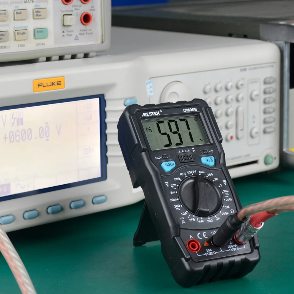 Цифровой мультиметр Mestek DM90E NCV 1999 отсчетов измеритель напряжения