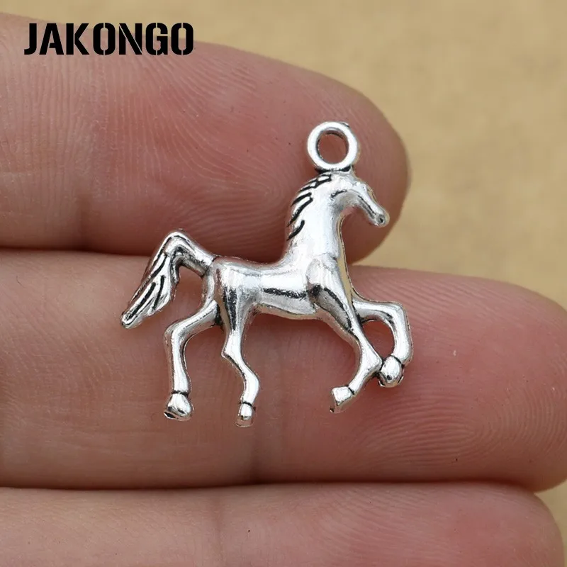 Подвеска лошадь из античного серебра JAKONGO для изготовления ювелирных изделий