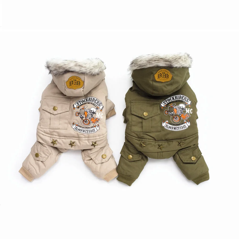 Одежда для собак зимний нейлоновый комбинезон из тафты Щенок Чихуахуа XXL одежда