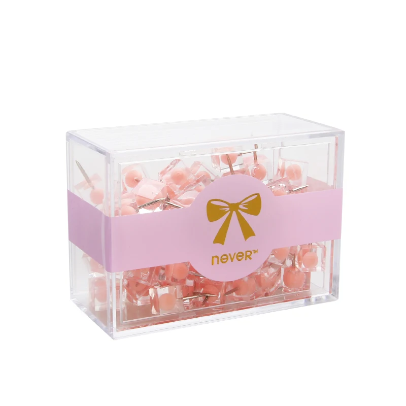 Никогда не акриловая нажимная шпилька для фото металлические миниатюры офисные