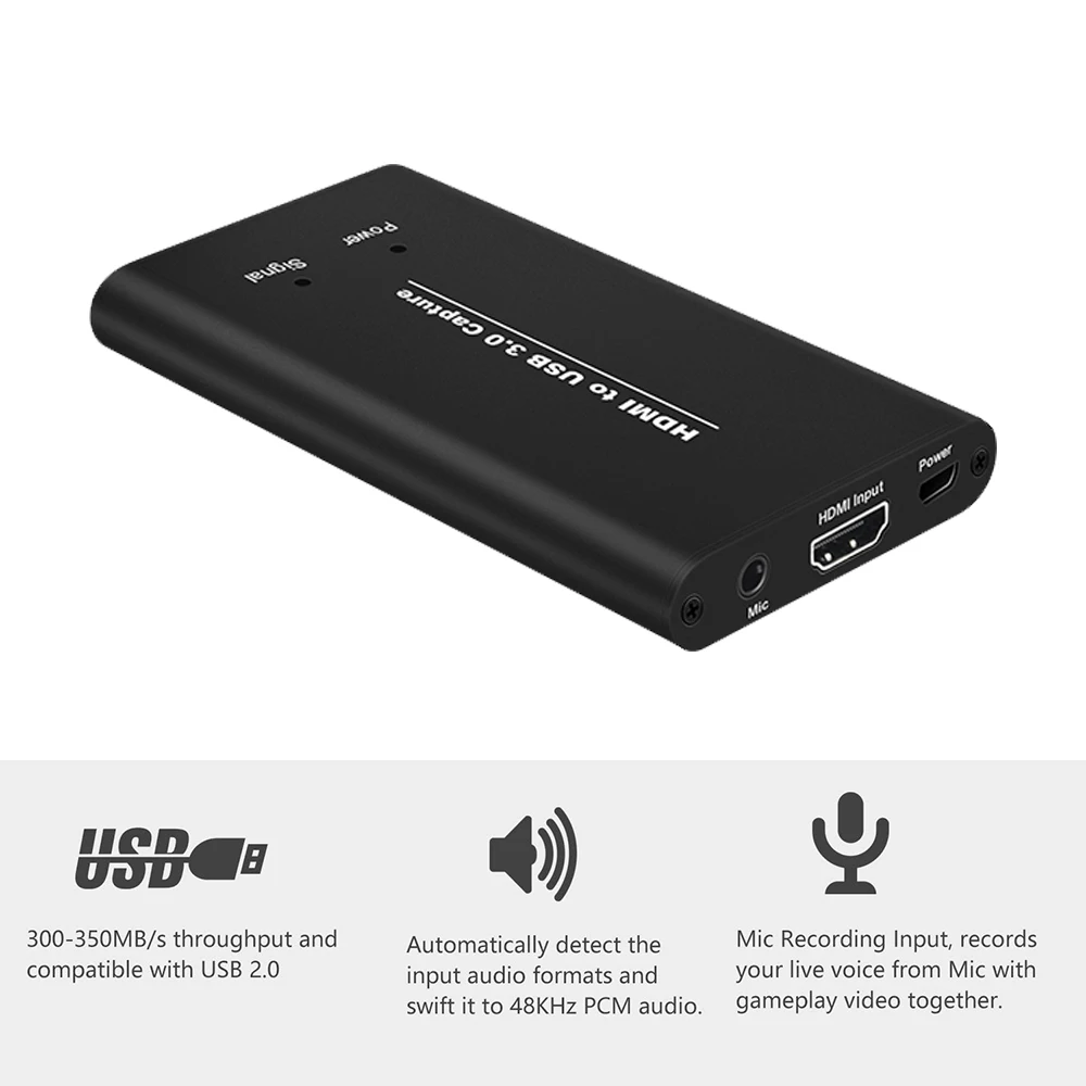 Y &amp H HDMI к USB3.0 HD видео игра захвата карты с аудио живой поток и запись в 1080p 60fps Plug and