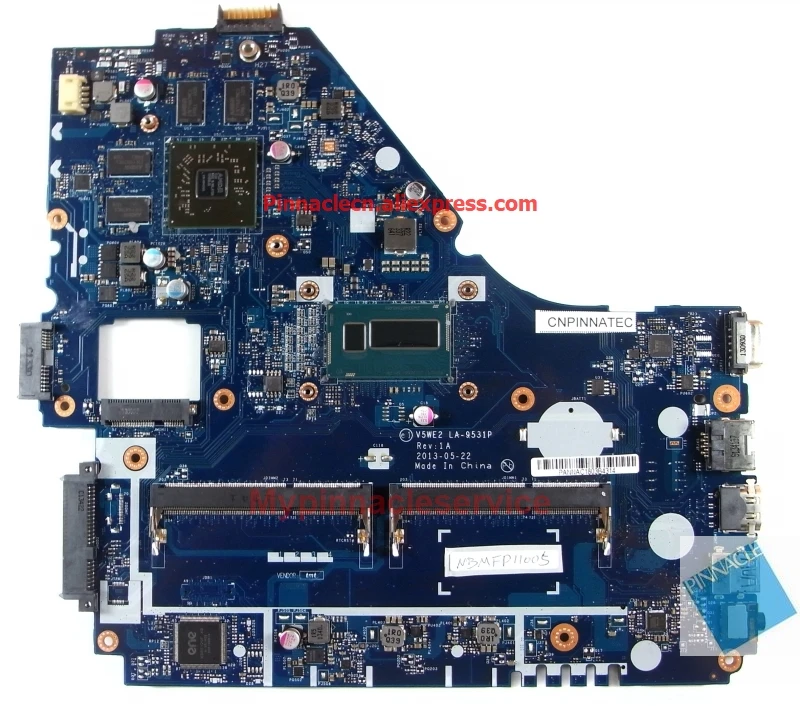 Материнская плата NBMFP11005 I5 4200U для Acer E1 572G Packard Bell TE69 Travelmate P255 V5 561G|Материнские платы