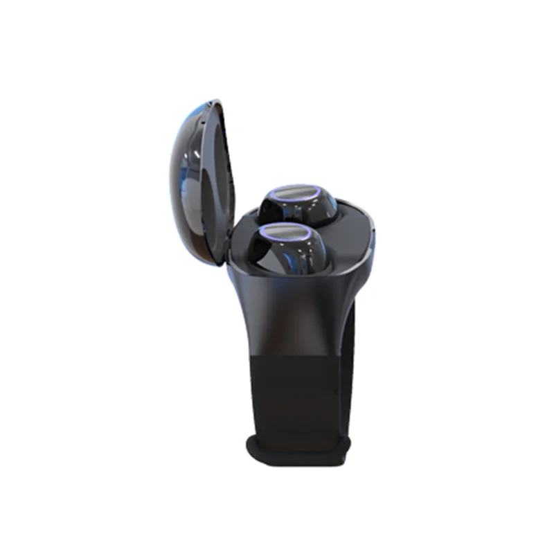 Черный HM50 TWS Bluetooth наушники-вкладыши беспроводные наушники HiFi Bluetooth 5,0 наушники портативный умный Браслет Беспроводная гарнитура - Цвет: Черный