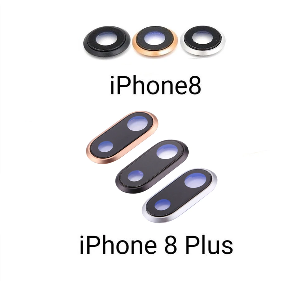 Кольцо для задней и основной камеры iPhone 8 4 7 'Ǝ Plus 5 5'' запасные части высокое