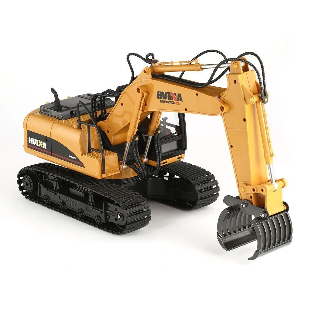 HUINA 1570 16ch RC деревянный металлический захват 1/14 2,4G инженерный гусеничный грузовик Игрушечная машина RTR строительный автомобиль с игрушками светильник