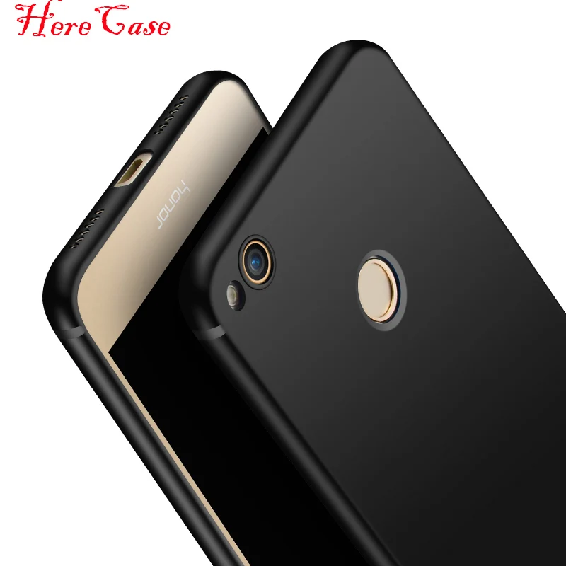 Чехол HereCase для HUAWEI Honor 8 honor lite Роскошный Матовый силиконовый чехол из ТПУ