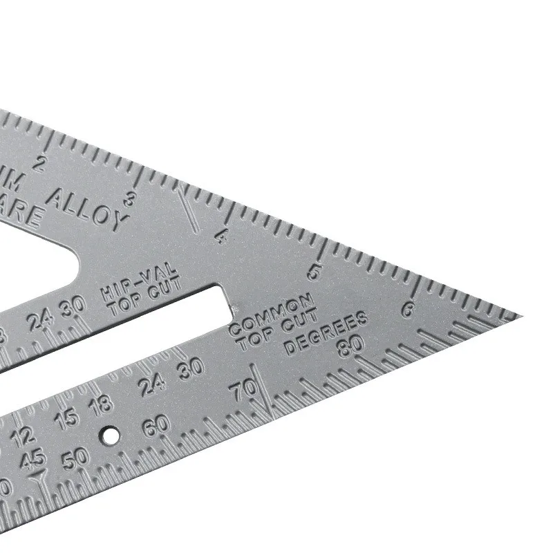 Алюминиевый сплав треугольная линейка 90 градусов 45 градусов квадратная DIY измерительная линейка макет инструмент деревообрабатывающие измерительные приборы инструменты