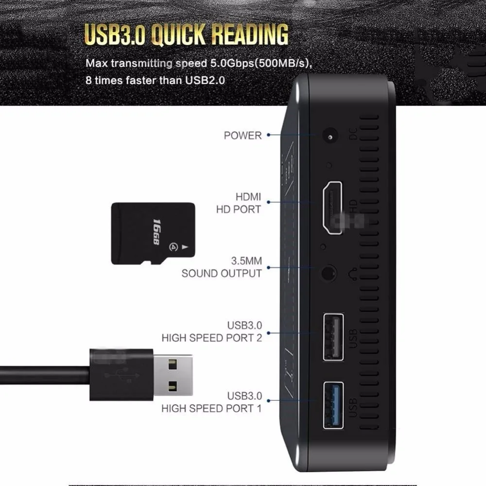 OTHA мини проектор 5000 люмен 2G 16G DLP Android Wifi BT Ultra HD 4K Умный домашний кинотеатр тачпад