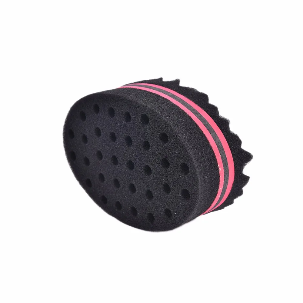 Oval Double Sides Magic twist hair brush sponge Sponge Brush for Natural afro coil wave dread brushes | Красота и здоровье