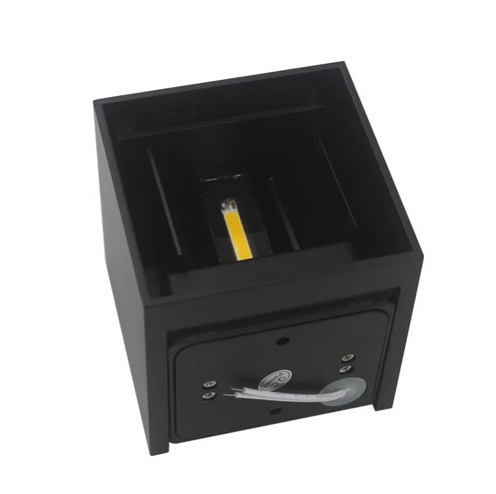 Goedkoop Moderne LED Wandlamp 6 W 12 W COB Aluminium Up Down Indoor Wandmontage Kubus Living Eetkamer Gang Verlichting Decor AC85-265V