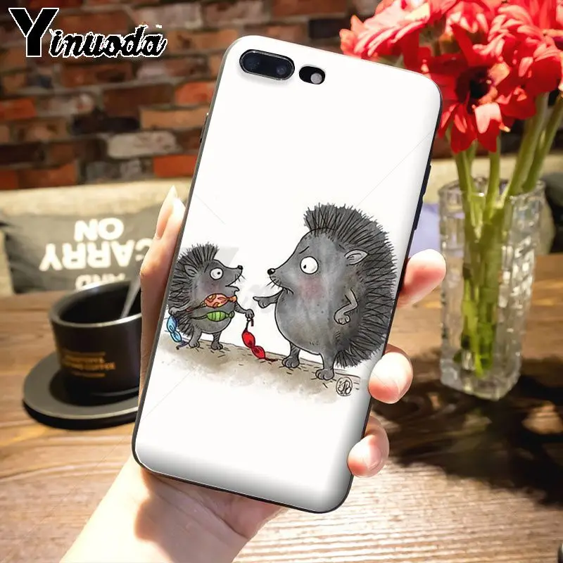 Yinuoda hedgehog Sheep Новейшие супер милые телефонные чехлы для iPhone 7plus 6S 7 8 8Plus X XS XR MAX 5S 11Pro