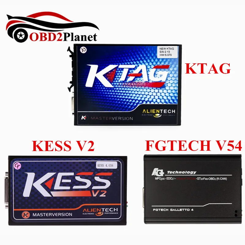 Без ограничения Токена KESS V2 V2.32 OBD2 набор для настройки + KTAG V2.13 инструмент