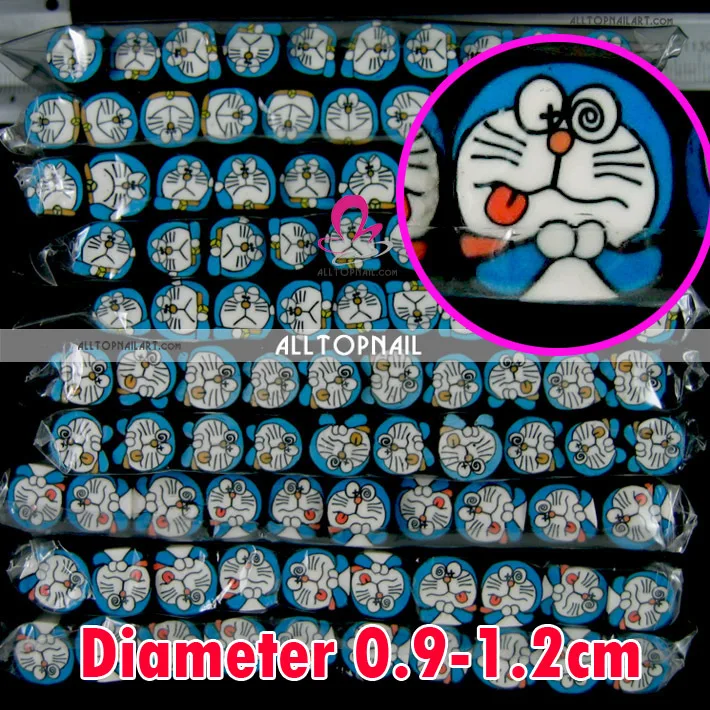 Doraemon 50 шт./лот большой размер дизайн ногтей Fimo трости стержни декоративные