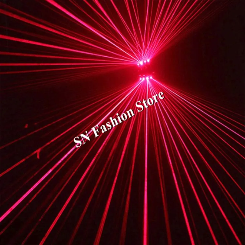 Лазерный бальный костюм GP05 для бальных танцев зеленый красный лазерный