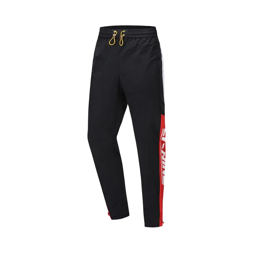 Li-Ning спортивные штаны, мужские трендовые удобные обычные подходят нейлон на водонепроницаемой смарт-Ретро подкладке спортивные брюки AYKP249 MKY524