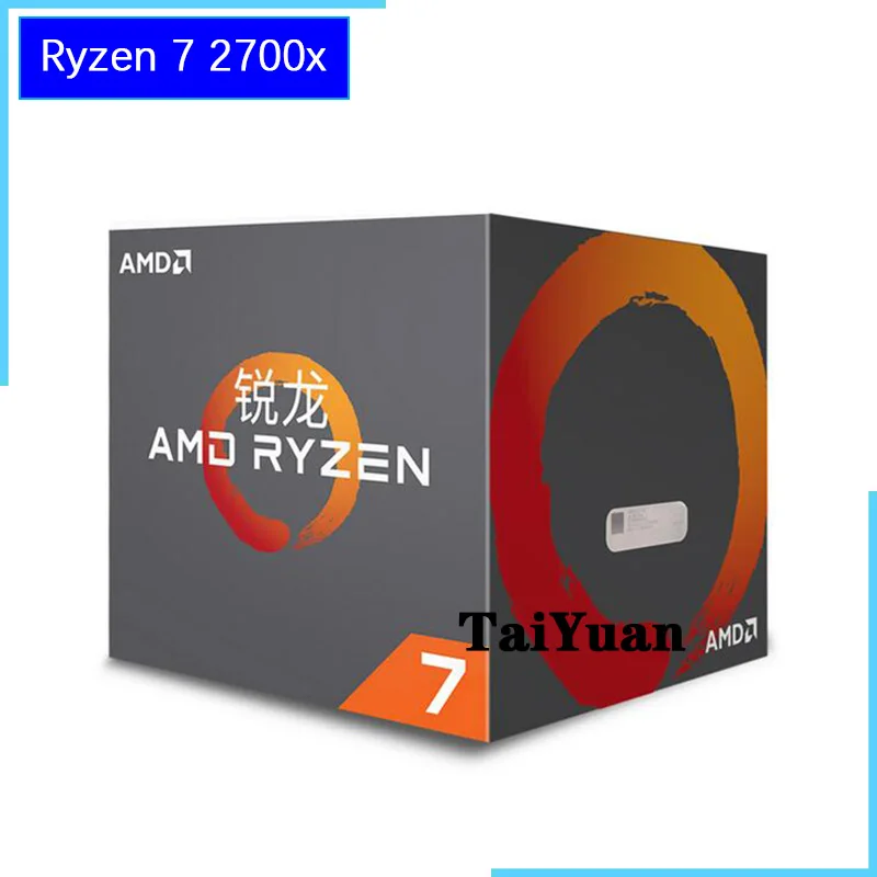 AMD Ryzen 7 2700X R7 2700X3 ГГц Восьмиядерный Sinteen Thread 16 м 105 Вт Процессор процессора YD270XBGM88AF