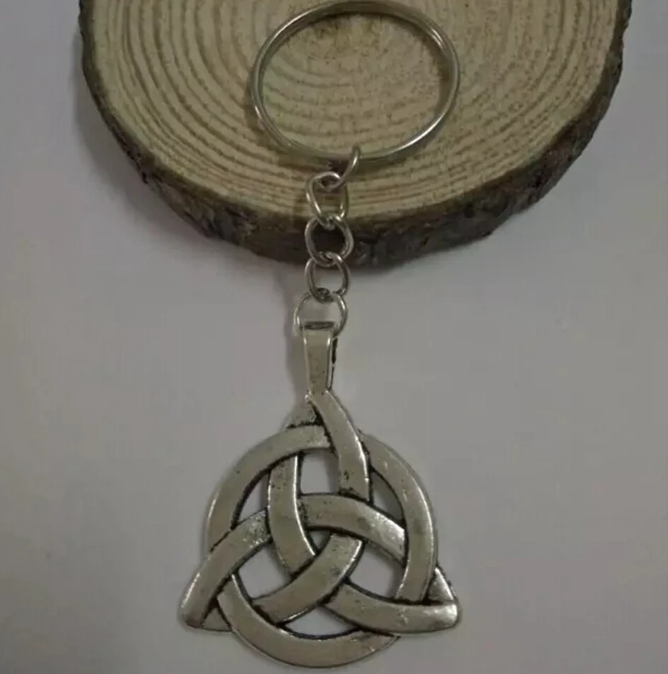 Брелок Triquetra D415 с узлом Троицы модный брелок 25 мм ювелирный подвеска в виде кольца