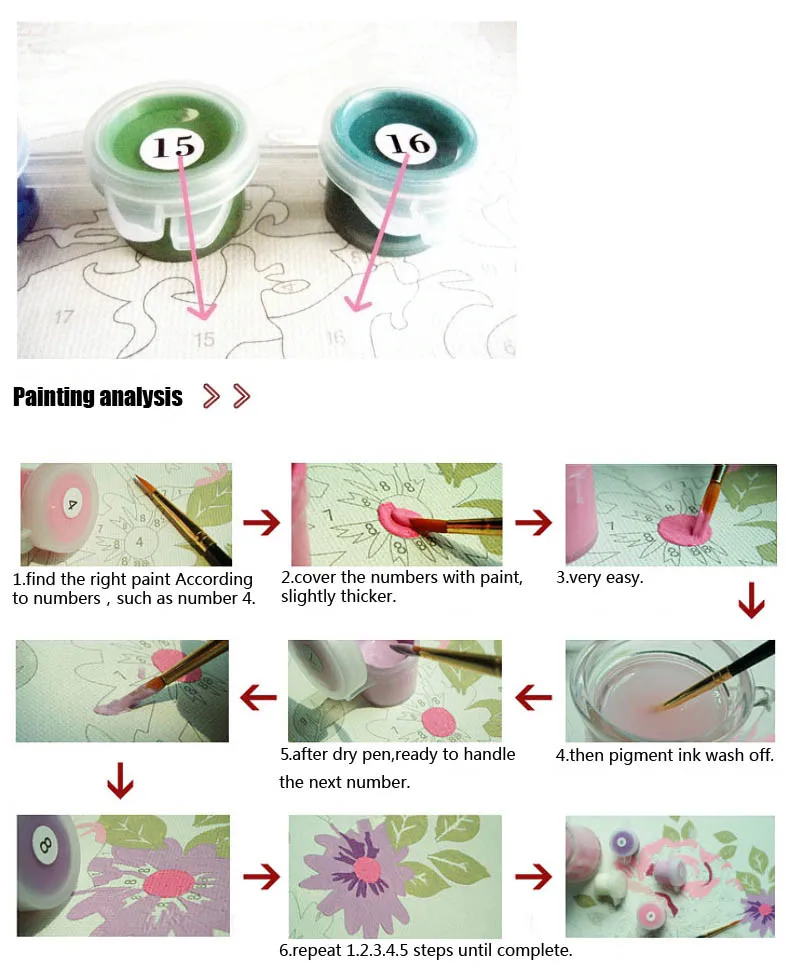 Искусственная пасторальная вилла велосипед цветок DIY картина маслом по номерам