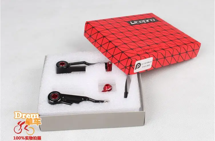 long leg black Litepro 412 складной велосипед v-brake CNC Супер легкий длинный рычаг Длинная нога v Тормозной зажим модифицированные тормоза - Цвет: long leg black