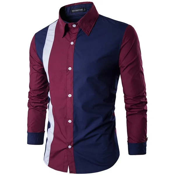 Zogaa Новинка 2018 мужская хлопковая рубашка Slim Fit Модная Повседневная деловая с