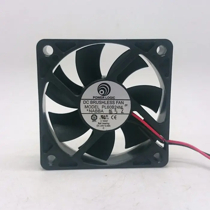 Новый POWER LOGIC 6015 PL60B24M 24V 0.08A Частотный двойной шарикоподшипник Вентилятор