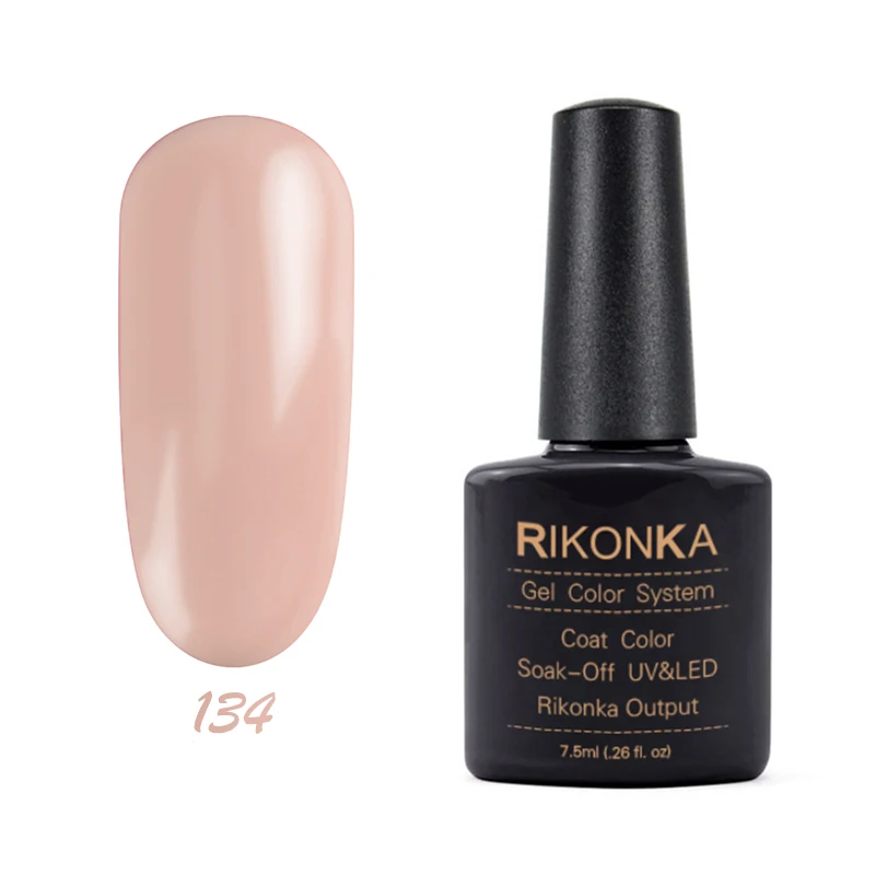 NG-134 RIKONKA UV набор гель-лаков для ногтей замочить от Vernis полуперманентный УФ Гибридный лак для ногтей гель лак краска цвета система - Цвет: NG-134