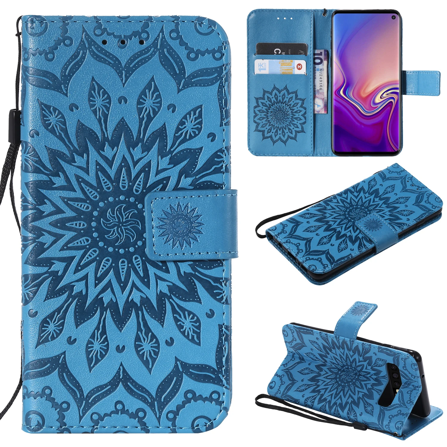 Новинка 2019 Винтажный чехол с 3D изображением подсолнуха для Samsung galaxy S10 S10e plus чехлы