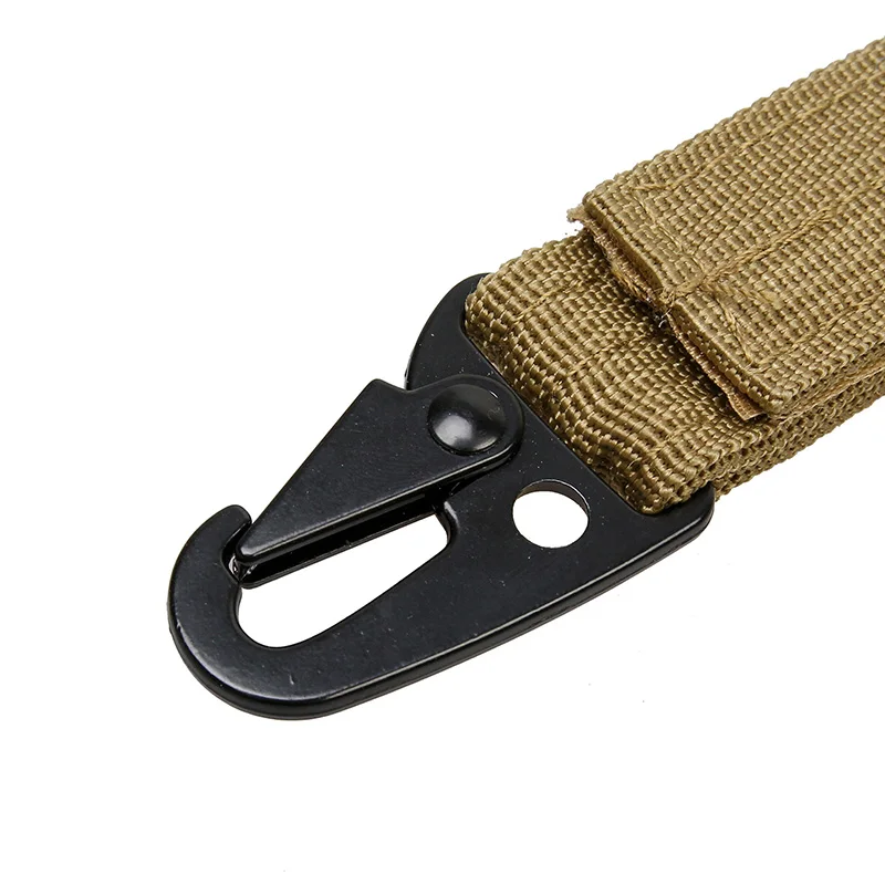 1pcs Olecranon Shape Tactical Molle Nylon Carabiner Hook Buckles With Key Ring Hanging Belt Buckle Outdoor Hiking Travel Kits #|hook j|buckle