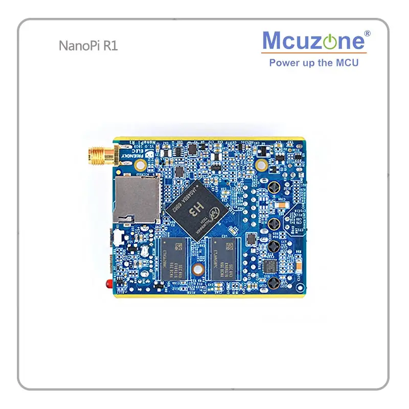 FriendlyELEC NanoPi R1 Allwinner H3 Гбит/с Ethernet встроенный Wifi Bluetooth OpenWRT cortex-A7 ETHERNET 8 ГБ eMMC