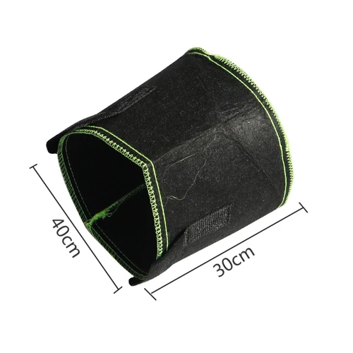 30cm x 40cm Круглые нетканые тканевые горшки горшок для растений контейнер для проращивания мешок для выращивания горшок для Аэрации Контейнер картофеля посадочные мешки 6 шт - Цвет: 30cm x 40cm