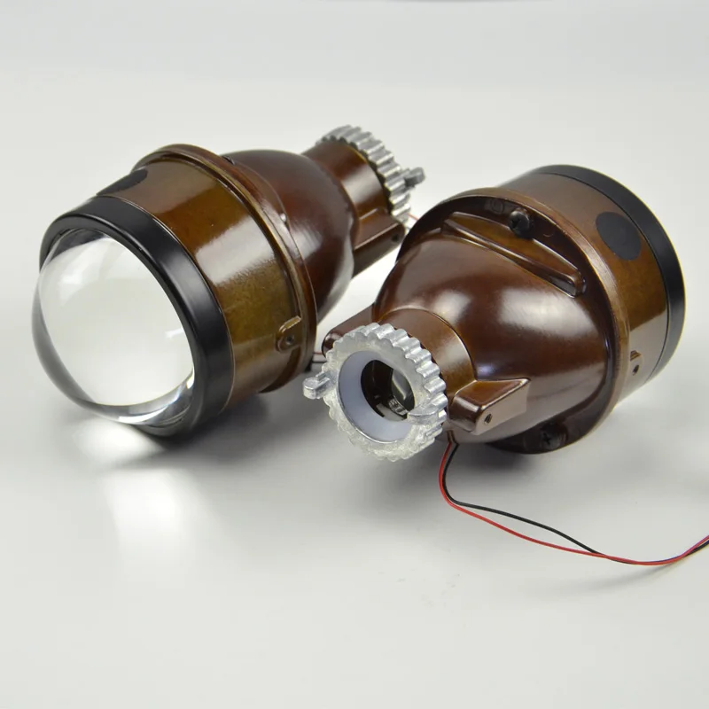 Aozoom новейший 2х Универсальный HID Bi-xenon 3 дюймовые Противотуманные фары проектор