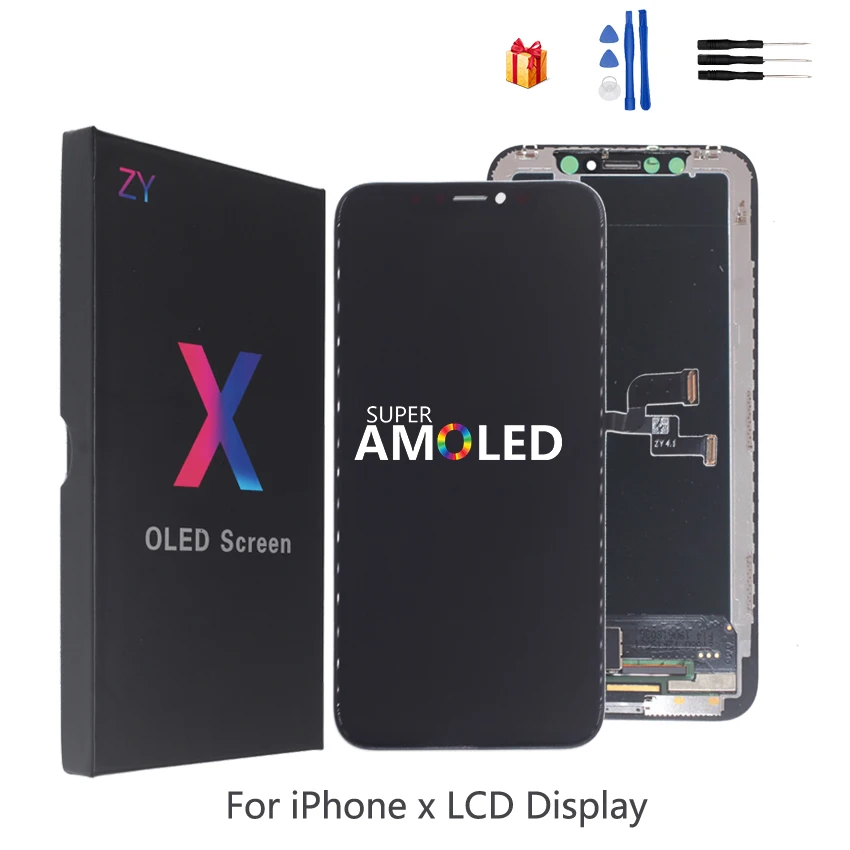 Сенсорный ЖК дисплей AMOLED для iPhone X XS XR гибкий жесткий OLED мягкий экран запасные