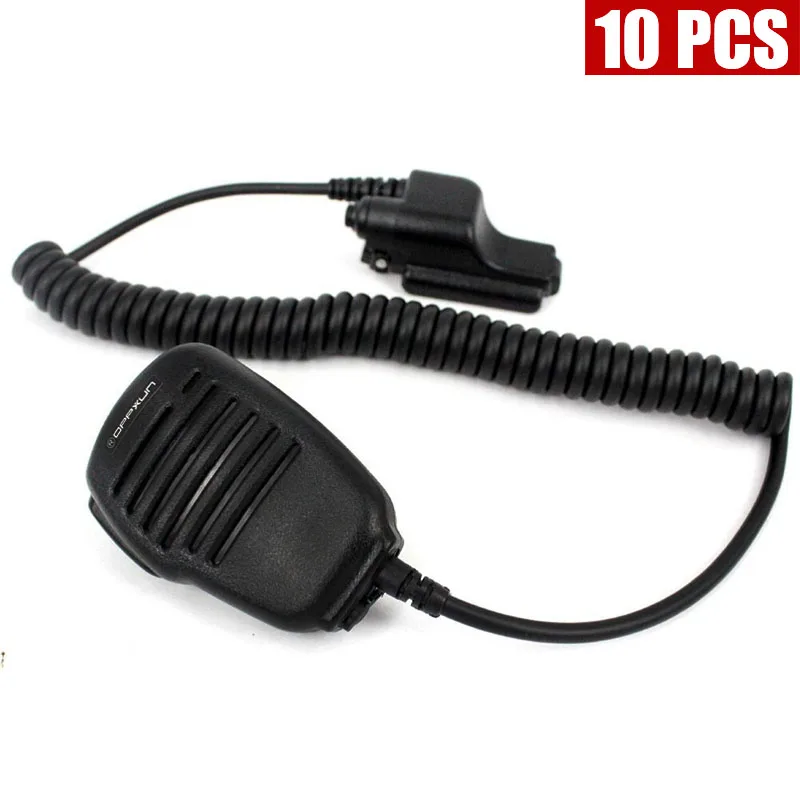XQF 10 шт. микрофон для динамика Motorola HT1000 MTS2000 XTS2500 3000 3500 5000 MT2000 JT1000 MTX8000 двухстороннее