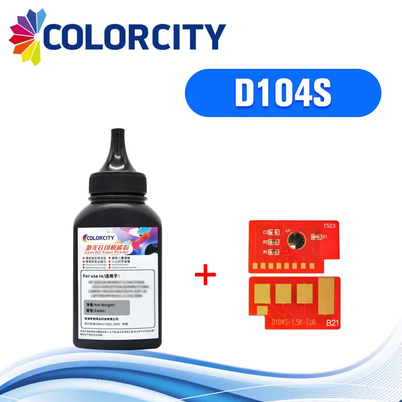 Mlt d104s Тонер порошок + чип для Samsung ML1660 ML 1660 1665 1666 1667 1670 1675 1673 1860 1865 3207|Тонер| |