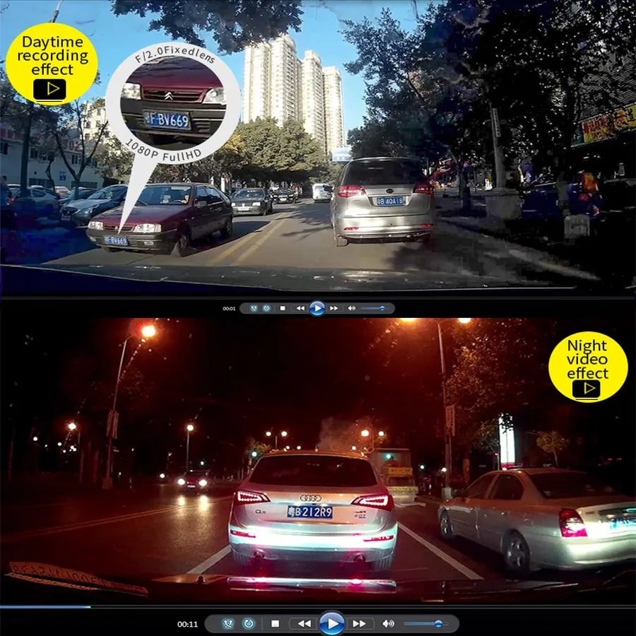 Автомобильный видеорегистратор Камера в автомобиля видео Авто HD 1080P 3 0 дюймов