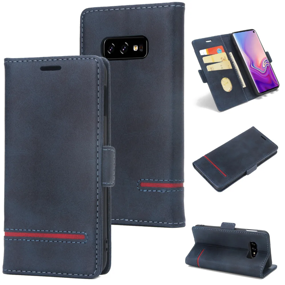 S9plus wallet cases for samsung Galaxy S8 S9 plus S10 lite phone case card slots luxury flip covers PU leather full cover | Мобильные