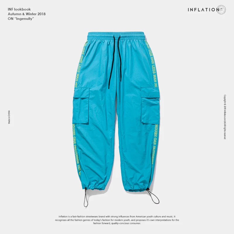 Мужские штаны-шаровары в стиле хип-хоп CargoWindbreaker, спортивные штаны, мужские Модные длинные штаны 8879W