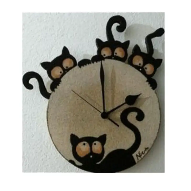

Cat clock Metal Cut Dies Christmas Stencils For DIY Scrapbook Paper Card Decorative Craft Embossing Die Cuts