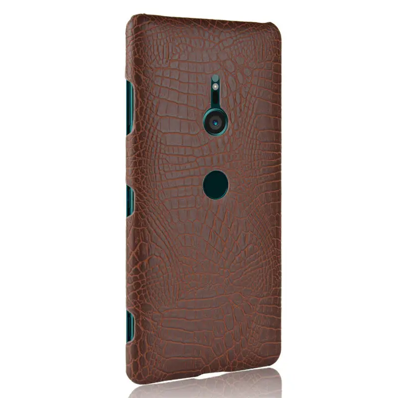 Для Sony Xperia XZ3 чехол Роскошный PU кожаный твердый пластиковый на заднюю панель для