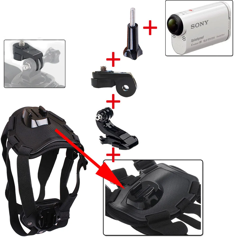 Harness Accessories Kit Собака Монтажный Комплект для Sony Действие Cam AS15 AS20 AS200V FDR-X1000V W 4 К AS30V