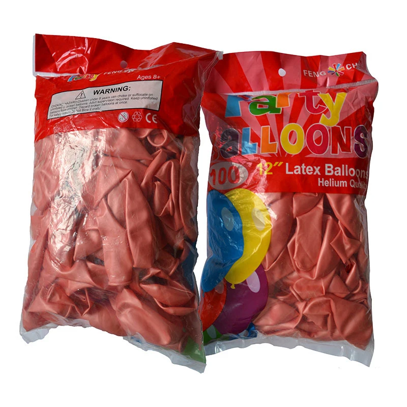 

100pcs 12inch 3.2g Rose Gold Balloons latex helium Balls wedding birthday party decoration supplies foil Valentine's Air globos