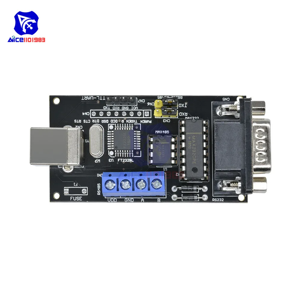 USB к последовательному RS232/UART ttl/RS485 конвертер DB9 адаптер конвертер Модуль FTDI FT232BM/BL для Arduino Windows MacOS Linux системы