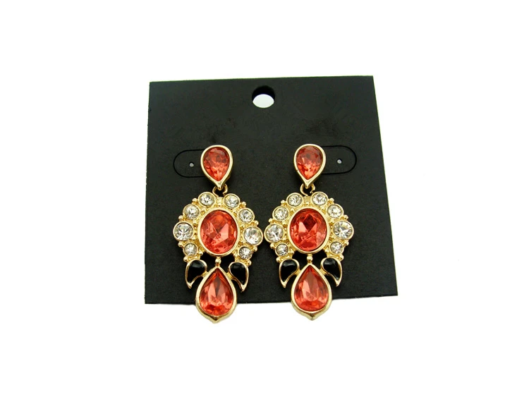 Женские Висячие серьги со стразами имитация драгоценных камней золотые длинные