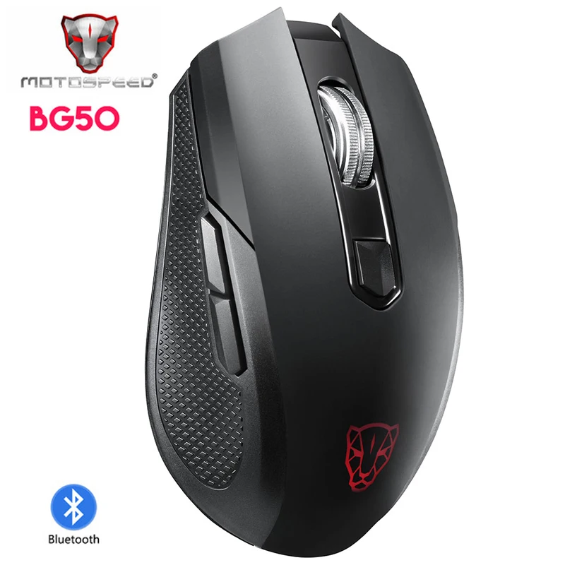 Motospeed BG50 USB Проводная Bluetooth беспроводная мышь геймер Mause перезаряжаемая с
