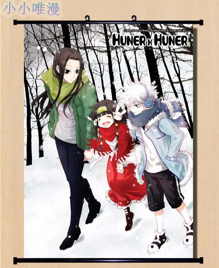 Декоративные изображения Аниме Охотник х персонажи Illumi Zoldyck & Kalluto Killua домашний